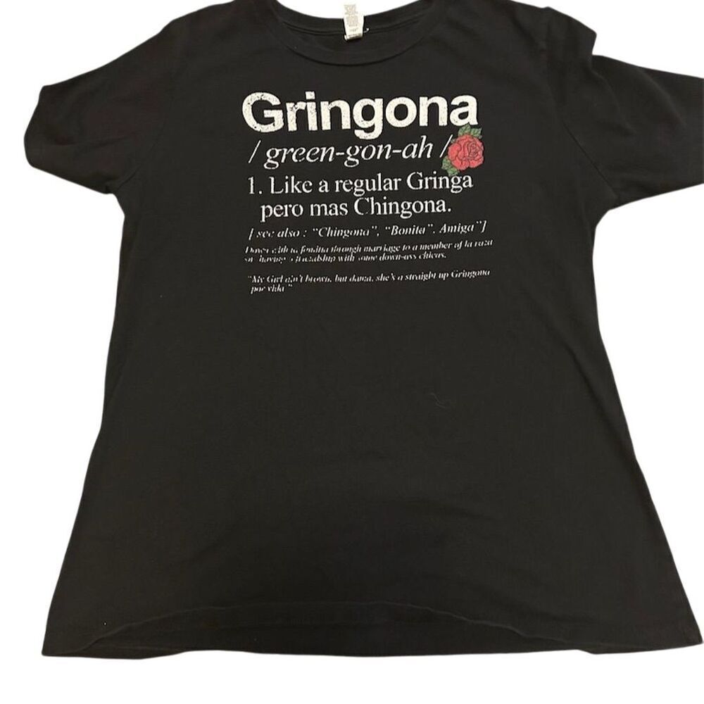 Bella + Canvas Women's Gringona Definition T-Shirt Black Size L Casual
122